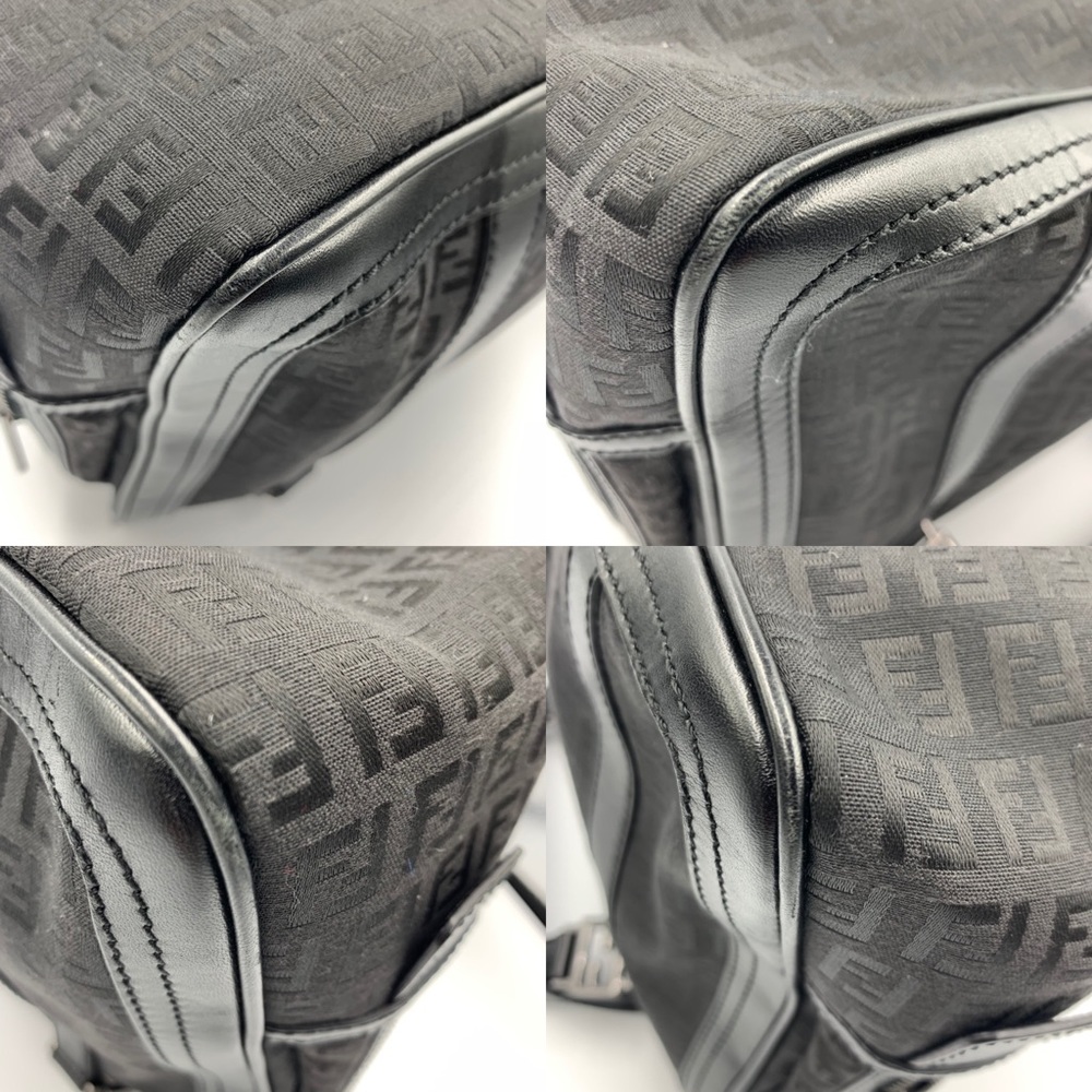 Fendi Zuccha Ff Monogram Leather & Canvas Bag - Picture 7 of 8